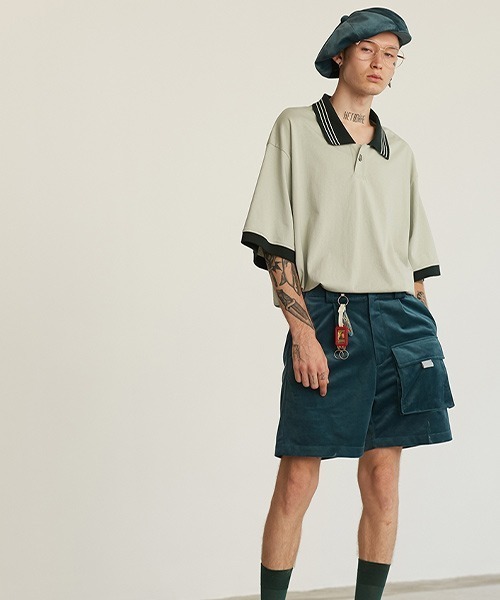 MIXSEVEN（ミックスセブン）の「グリーンフォーマルショーツ　H8K09【MIX SEVEN】（その他パンツ・メンズ・グリーン・S/M/L）」の13枚目の写真