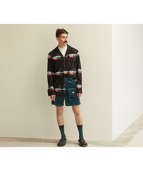 MIXSEVEN（ミックスセブン）の「グリーンフォーマルショーツ　H8K09【MIX SEVEN】（その他パンツ・メンズ・グリーン・S/M/L）」の3枚目の写真