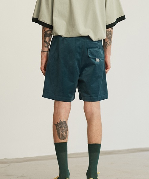 MIXSEVEN（ミックスセブン）の「グリーンフォーマルショーツ　H8K09【MIX SEVEN】（その他パンツ・メンズ・グリーン・S/M/L）」の17枚目の写真