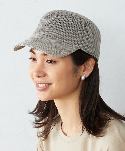 COMME CA ISM（コムサイズム）の「ペーパーキャップ（キャップ・レディース・ホワイト/ブラック/ライトグレー・FREE）」の3枚目の写真