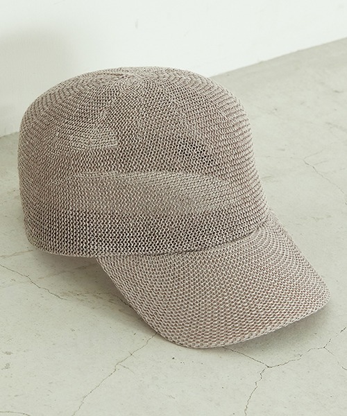 COMME CA ISM（コムサイズム）の「ペーパーキャップ（キャップ・レディース・ホワイト/ブラック/ライトグレー・FREE）」の4枚目の写真