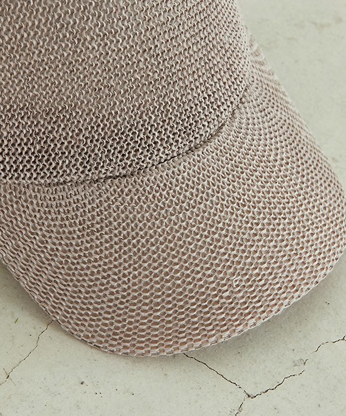 COMME CA ISM（コムサイズム）の「ペーパーキャップ（キャップ・レディース・ホワイト/ブラック/ライトグレー・FREE）」の6枚目の写真