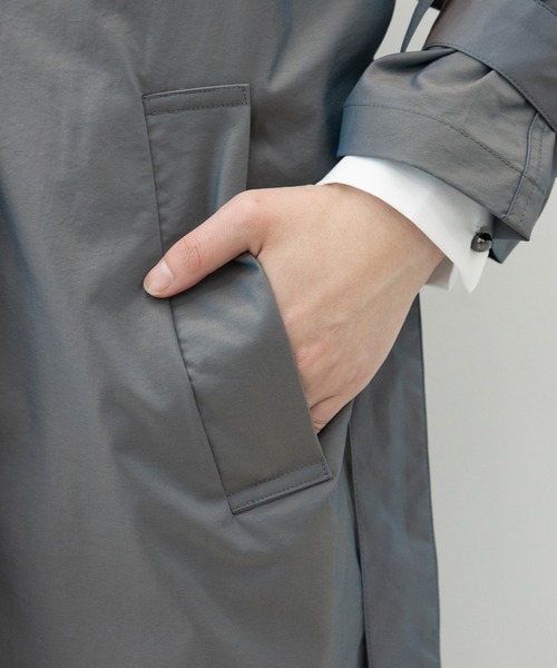 kutir(クティール)の「【kutir3周年記念アイテム】タマムシトレンチコート(トレンチコート・レディース・カーキブラウン/ブルー/パープル・SMALL/MEDIUM)」の19枚目の写真