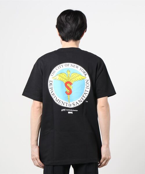 Lafayette（ラファイエット）の「LFYT ラファイエット [Lafayette] - x ディーエスエヌワイ [DSNY] コラボ ニューヨーク市衛生局 コミュニティーサービス グラフィック 半袖 Tシャツ [COMMUNITY SERVICES TEE]（Tシャツ/カットソー・メンズ・ホワイト/ダークグリーン/ブラック/オレンジ・X-LARGE/XX-LARGE/MEDIUM/LARGE/SMALL）」の7枚目の写真
