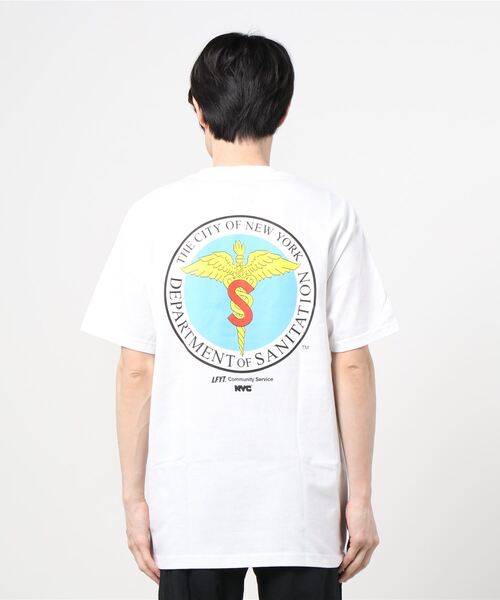Lafayette（ラファイエット）の「LFYT ラファイエット [Lafayette] - x ディーエスエヌワイ [DSNY] コラボ ニューヨーク市衛生局 コミュニティーサービス グラフィック 半袖 Tシャツ [COMMUNITY SERVICES TEE]（Tシャツ/カットソー・メンズ・ホワイト/ダークグリーン/ブラック/オレンジ・X-LARGE/XX-LARGE/MEDIUM/LARGE/SMALL）」の16枚目の写真