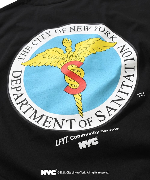 Lafayette（ラファイエット）の「LFYT ラファイエット [Lafayette] - x ディーエスエヌワイ [DSNY] コラボ ニューヨーク市衛生局 コミュニティーサービス グラフィック 半袖 Tシャツ [COMMUNITY SERVICES TEE]（Tシャツ/カットソー・メンズ・ホワイト/ダークグリーン/ブラック/オレンジ・X-LARGE/XX-LARGE/MEDIUM/LARGE/SMALL）」の22枚目の写真