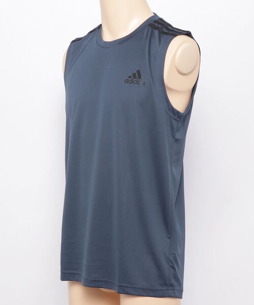 adidas（アディダス）の「M D2M 3ストライプス タンクトップ