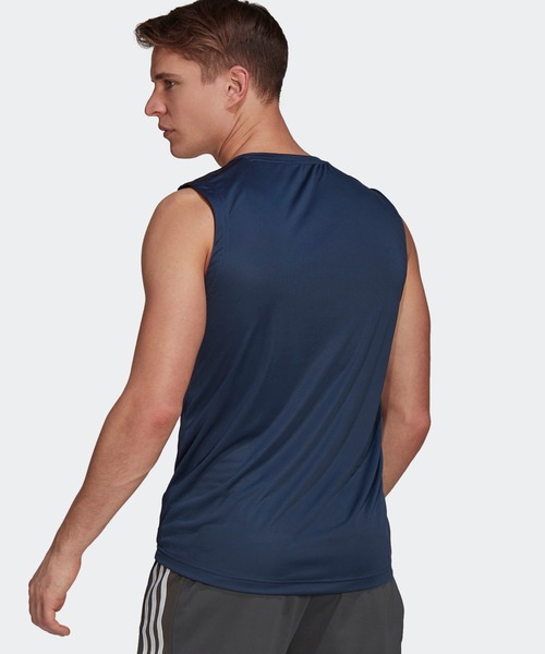 adidas（アディダス）の「M D2M 3ストライプス タンクトップ
