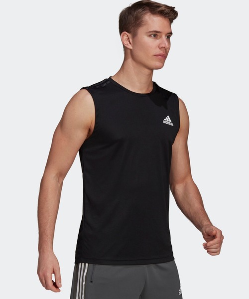 adidas（アディダス）の「M D2M 3ストライプス タンクトップ