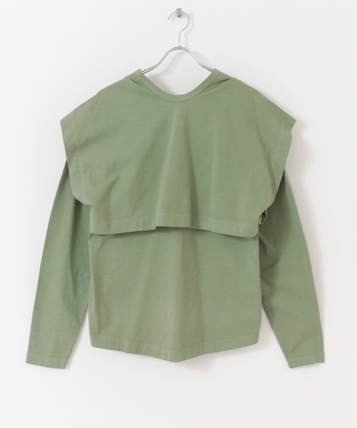 R JUBILEE（アールジュビリー）の「R JUBILEE　Layered Long T-shirts（Tシャツ/カットソー・レディース・ブラック/ブラウン/グリーン系その他・FREE）」の3枚目の写真