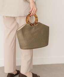 RODE SKO | ANSA べっ甲ハンドルかごバッグ(かごバッグ)