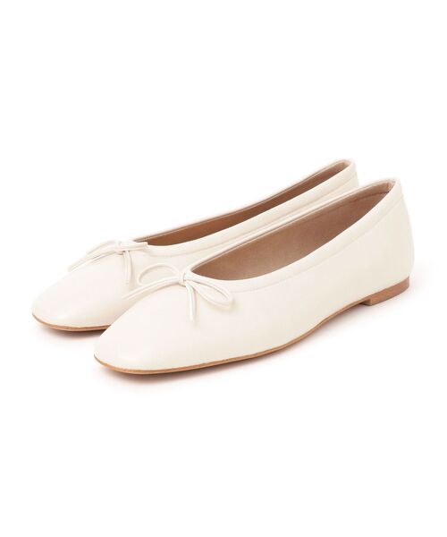 SHIPS（シップス）の「スクエアバレエシューズ◇（バレエシューズ・レディース・オフホワイト/ブラック・25/30/35/40/45/50）」の8枚目の写真