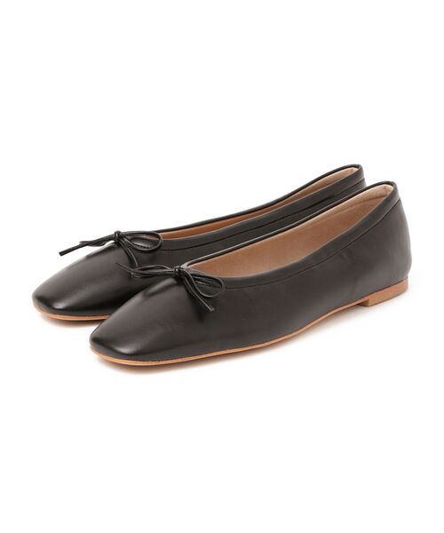 SHIPS（シップス）の「スクエアバレエシューズ◇（バレエシューズ・レディース・オフホワイト/ブラック・25/30/35/40/45/50）」の3枚目の写真