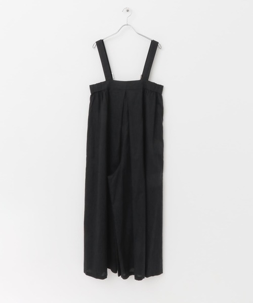 URBAN RESEARCH Sonny Label（アーバンリサーチサニーレーベル）の「リネンコットンタックワイドサロペット（サロペット/オーバーオール・レディース・ブラック/ベージュ・FREE）」の6枚目の写真