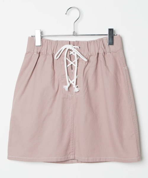 WEGO（ウィゴー）の「WEGO/バックレースアップミニスカート（スカート・レディース・ライトピンク/アイボリー・SMALL/MEDIUM）」の15枚目の写真