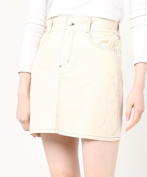 WEGO（ウィゴー）の「WEGO/バックレースアップミニスカート（スカート・レディース・ライトピンク/アイボリー・SMALL/MEDIUM）」の22枚目の写真