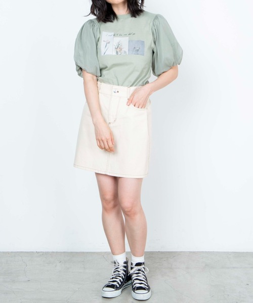 WEGO（ウィゴー）の「WEGO/バックレースアップミニスカート（スカート・レディース・ライトピンク/アイボリー・SMALL/MEDIUM）」の3枚目の写真