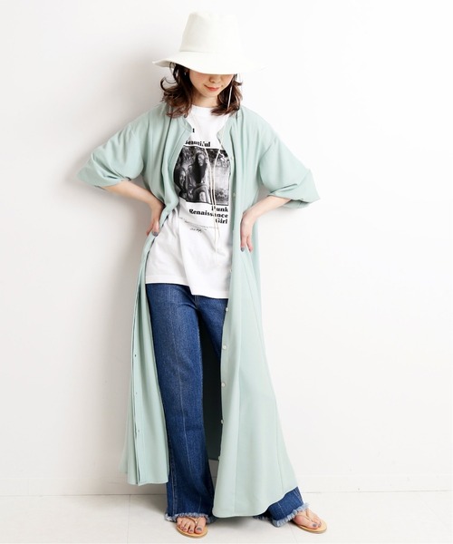 SLOBE IENA（スローブイエナ）の「Roberta Bayley Girls フォトTEE【洗濯機使用可能】◆（Tシャツ/カットソー・レディース・ホワイト/ピンク・FREE）」の3枚目の写真