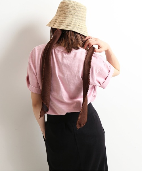 SLOBE IENA（スローブイエナ）の「Roberta Bayley Girls フォトTEE【洗濯機使用可能】◆（Tシャツ/カットソー・レディース・ホワイト/ピンク・FREE）」の7枚目の写真