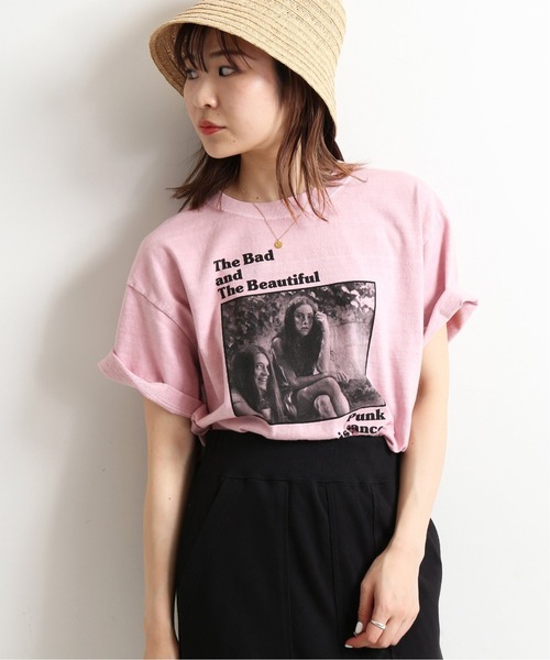 SLOBE IENA（スローブイエナ）の「Roberta Bayley Girls フォトTEE【洗濯機使用可能】◆（Tシャツ/カットソー・レディース・ホワイト/ピンク・FREE）」の11枚目の写真