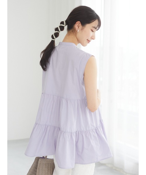 ELENCARE DUE（エレンカーレデュエ）の「・ELENCARE DUE　刺繍ティアードチュニック＊（シャツ/ブラウス・レディース・ブラック/オフホワイト/イエロー/ラベンダー・FREE）」の5枚目の写真