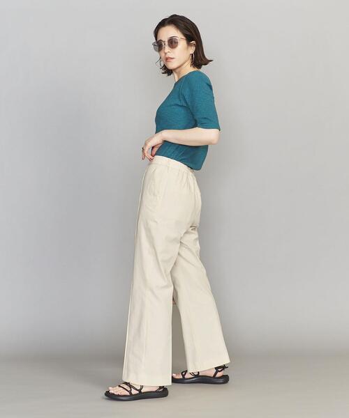 BEAUTY&YOUTH UNITED ARROWS（ビューティーアンドユースユナイテッドアローズ）の「BY コットンイージークロップドフレアパンツ/ライナー（その他パンツ・レディース・オフホワイト・SMALL/MEDIUM/LARGE）」の9枚目の写真