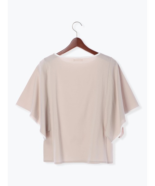 Te chichi（テチチ）の「配色パイピングフレア袖プルオーバー（Tシャツ/カットソー・レディース・オフホワイト/グレー/モカ・ﾌﾘ-）」の11枚目の写真