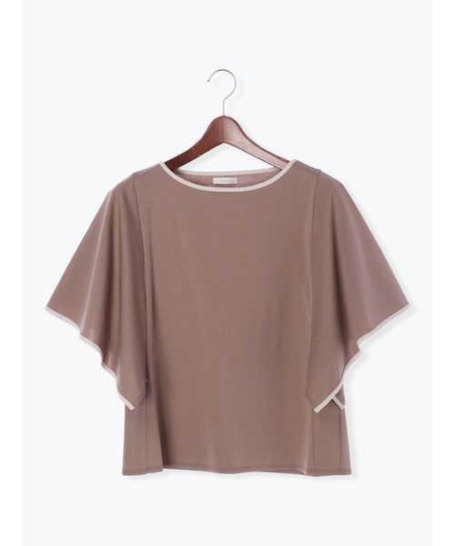 Te chichi（テチチ）の「配色パイピングフレア袖プルオーバー（Tシャツ/カットソー・レディース・オフホワイト/グレー/モカ・ﾌﾘ-）」の19枚目の写真