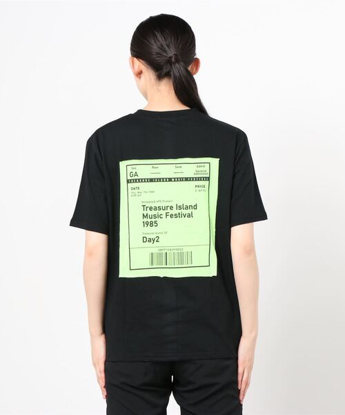 Figments（フィグメンツ）の「バックパッチT（Tシャツ/カットソー・レディース・ブラック/ベージュ・FREE）」の14枚目の写真