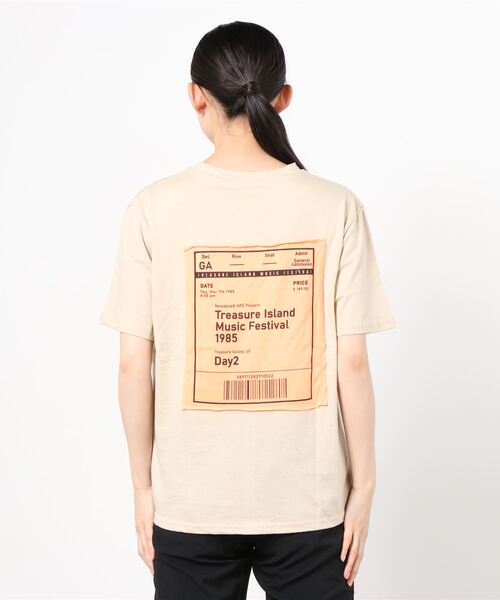 Figments（フィグメンツ）の「バックパッチT（Tシャツ/カットソー・レディース・ブラック/ベージュ・FREE）」の11枚目の写真