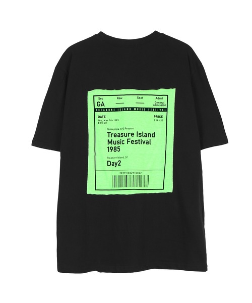 Figments（フィグメンツ）の「バックパッチT（Tシャツ/カットソー・レディース・ブラック/ベージュ・FREE）」の2枚目の写真