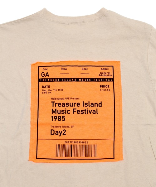 Figments（フィグメンツ）の「バックパッチT（Tシャツ/カットソー・レディース・ブラック/ベージュ・FREE）」の5枚目の写真