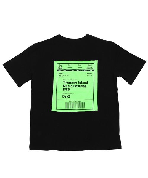 Figments（フィグメンツ）の「バックパッチT（Tシャツ/カットソー・レディース・ブラック/ベージュ・FREE）」の4枚目の写真