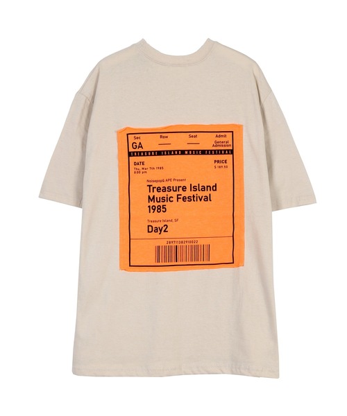 Figments（フィグメンツ）の「バックパッチT（Tシャツ/カットソー・レディース・ブラック/ベージュ・FREE）」の6枚目の写真