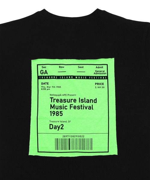 Figments（フィグメンツ）の「バックパッチT（Tシャツ/カットソー・レディース・ブラック/ベージュ・FREE）」の8枚目の写真