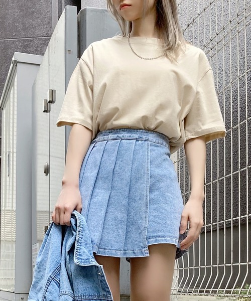 Figments（フィグメンツ）の「バックパッチT（Tシャツ/カットソー・レディース・ブラック/ベージュ・FREE）」の3枚目の写真