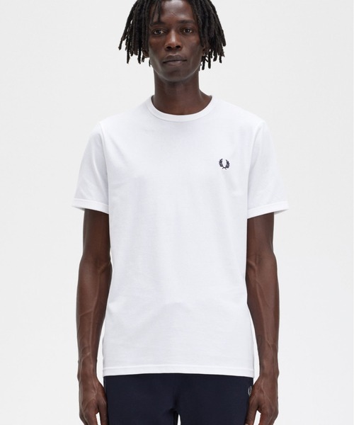 Tシャツ・カットソー FRED PERRY Men T Shirts M3519100 White Ringer T-Shirt(S 100：WHITE): | FRED PERRY JAPAN | フレッド