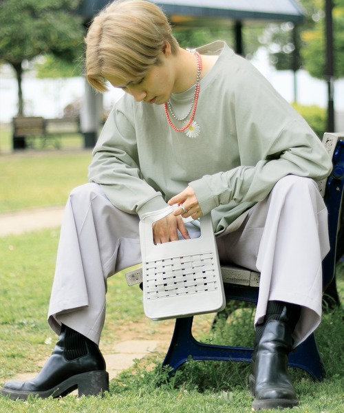 Adoon plain（アドーンプレーン）の「【Adoon plain】レザーショッパー（ハンドバッグ・メンズ・グレー/ダークブラウン/ブラック・FREE）」の14枚目の写真