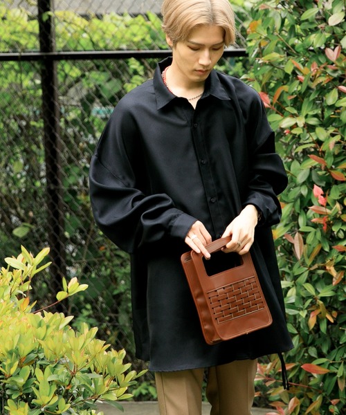 Adoon plain（アドーンプレーン）の「【Adoon plain】レザーショッパー（ハンドバッグ・メンズ・グレー/ダークブラウン/ブラック・FREE）」の16枚目の写真