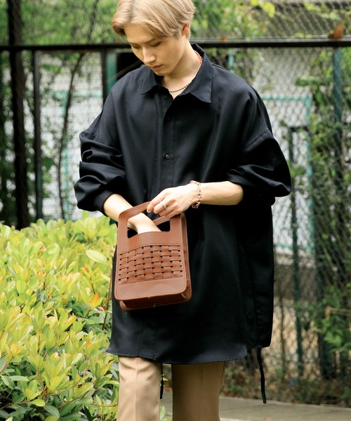 Adoon plain（アドーンプレーン）の「【Adoon plain】レザーショッパー（ハンドバッグ・メンズ・グレー/ダークブラウン/ブラック・FREE）」の17枚目の写真