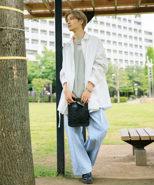 Adoon plain（アドーンプレーン）の「【Adoon plain】レザーショッパー（ハンドバッグ・メンズ・グレー/ダークブラウン/ブラック・FREE）」の4枚目の写真