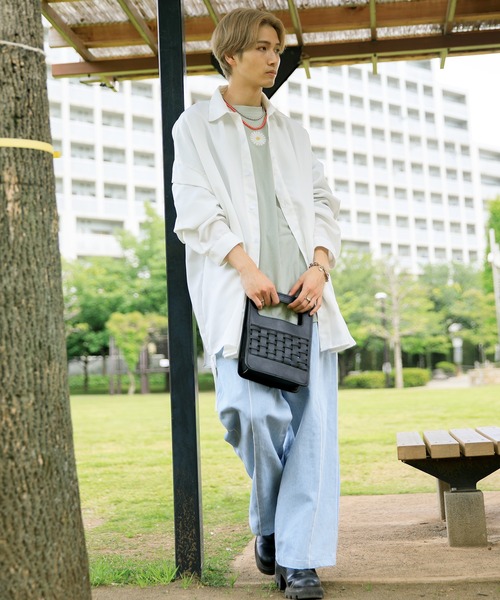 Adoon plain（アドーンプレーン）の「【Adoon plain】レザーショッパー（ハンドバッグ・メンズ・グレー/ダークブラウン/ブラック・FREE）」の5枚目の写真