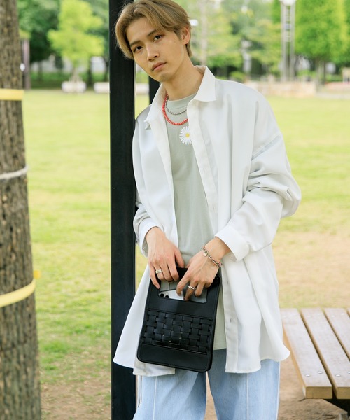 Adoon plain（アドーンプレーン）の「【Adoon plain】レザーショッパー（ハンドバッグ・メンズ・グレー/ダークブラウン/ブラック・FREE）」の6枚目の写真