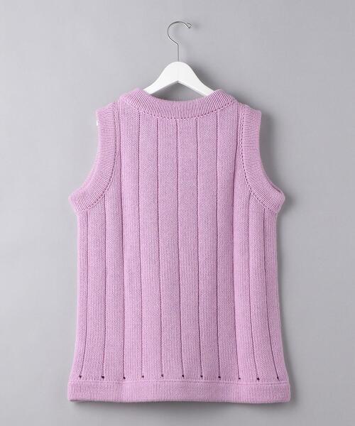 RAF SIMONS（ラフシモンズ）の「＜RAF SIMONS (ラフ シモンズ) ＞ リブ ジレ■■■（ベスト・メンズ・ライラック/イエロー・LARGE/MEDIUM）」の3枚目の写真