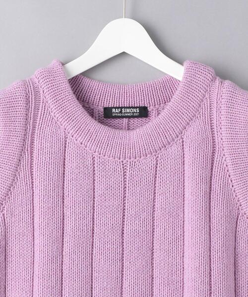 RAF SIMONS（ラフシモンズ）の「＜RAF SIMONS (ラフ シモンズ) ＞ リブ ジレ■■■（ベスト・メンズ・ライラック/イエロー・LARGE/MEDIUM）」の4枚目の写真