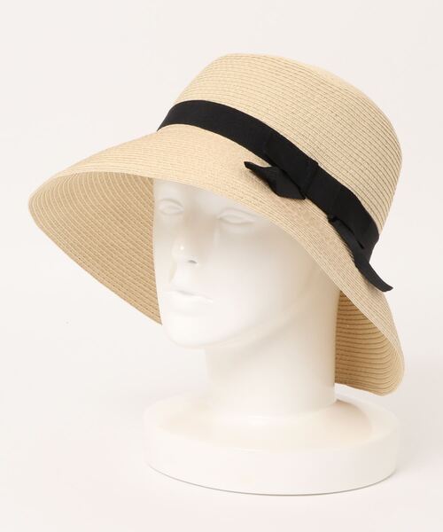 prose verse（プロズヴェール）の「ポケッタブルリボン付きつば広麦わらハット（ハット・レディース・キャメル/ベージュ・ﾌﾘ-）」の17枚目の写真