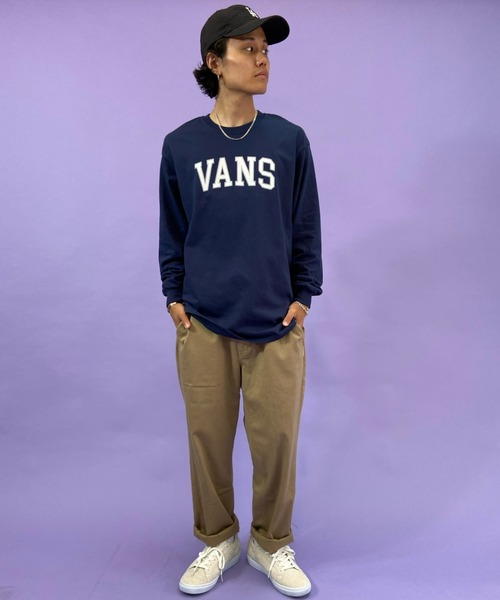 VANS(バンズ)の「【ZOZOTOWN限定アイテム】VANS/バンズ カレッジロゴ プリントロンT 121K1020900(Tシャツ/カットソー・メンズ・ホワイト/ネイビー/グレー・S/M/L/XL)」の20枚目の写真