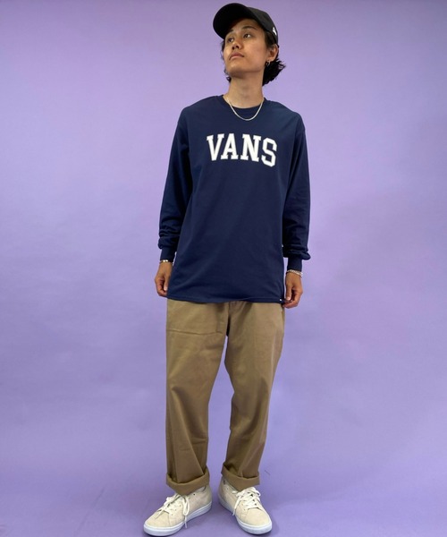 VANS(バンズ)の「【ZOZOTOWN限定アイテム】VANS/バンズ カレッジロゴ プリントロンT 121K1020900(Tシャツ/カットソー・メンズ・ホワイト/ネイビー/グレー・S/M/L/XL)」の19枚目の写真