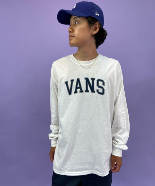 VANS(バンズ)の「【ZOZOTOWN限定アイテム】VANS/バンズ カレッジロゴ プリントロンT 121K1020900(Tシャツ/カットソー・メンズ・ホワイト/ネイビー/グレー・S/M/L/XL)」の5枚目の写真