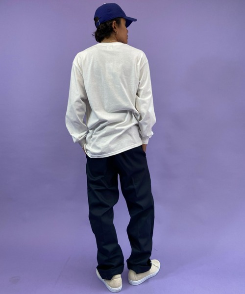 VANS(バンズ)の「【ZOZOTOWN限定アイテム】VANS/バンズ カレッジロゴ プリントロンT 121K1020900(Tシャツ/カットソー・メンズ・ホワイト/ネイビー/グレー・S/M/L/XL)」の10枚目の写真